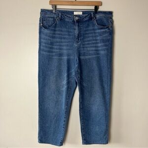 Eloquii Straight Leg Hemmed Jeans Women's 18